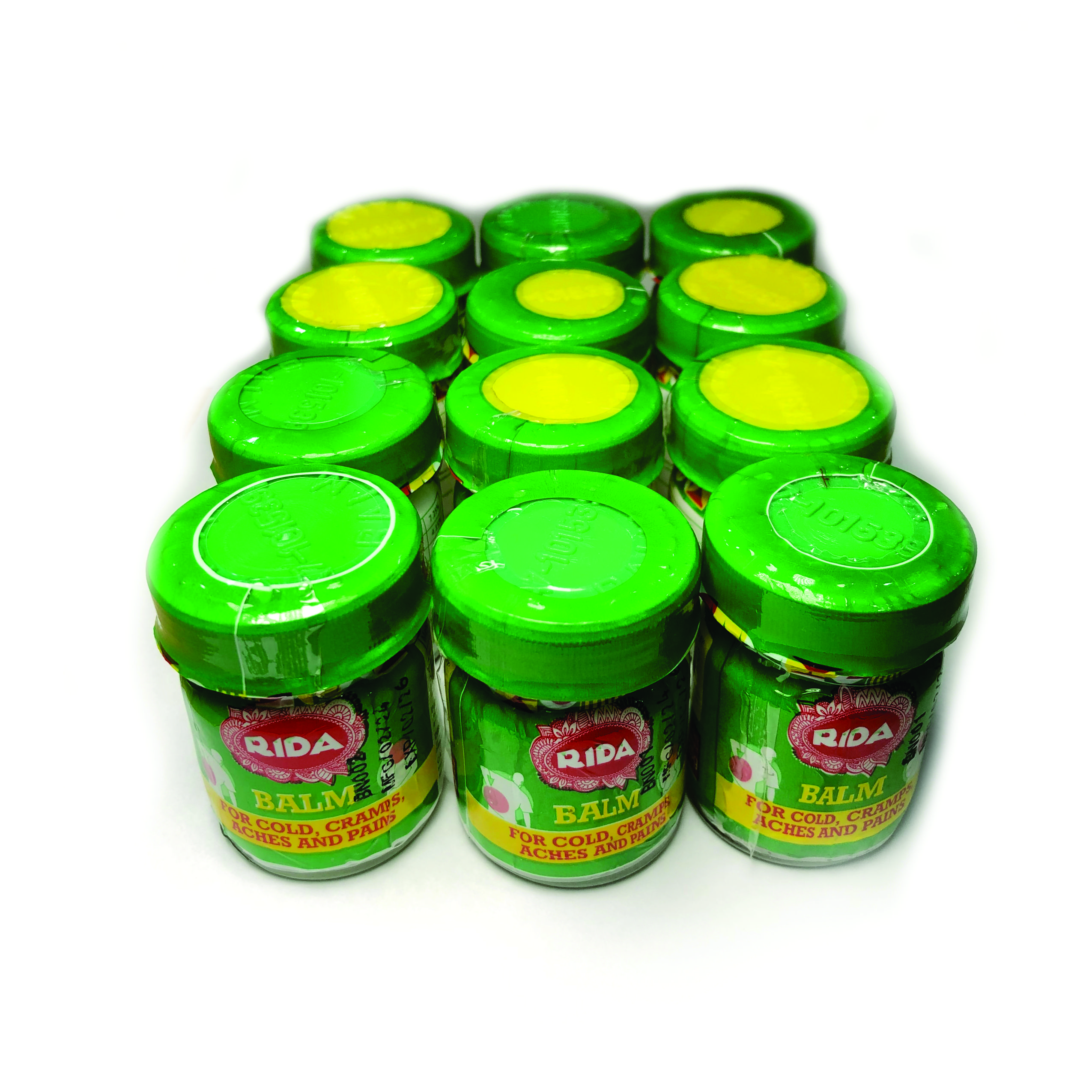 One Pack of RIDA Balm (12 Pieces) RIDA Herbal Bitters